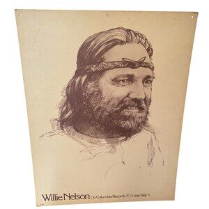Vtg Willie Nelson & David Allan Coe Columbia Records Promotional Posters M146‎